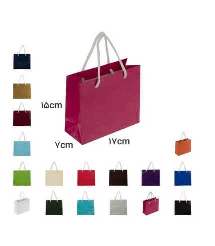 ساک دستی آماده گلاسه پوست ماری سایز 7-15-17