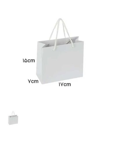 ساک دستی آماده گلاسه ساده سایز 7-15-17