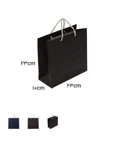 ساک دستی آماده گلاسه ساده سایز 10-23-23