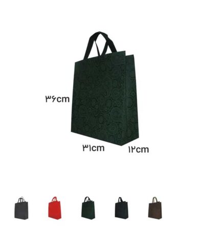 ساک دستی آماده پارچه ای سوزنی ترنج سایز 12-36-31